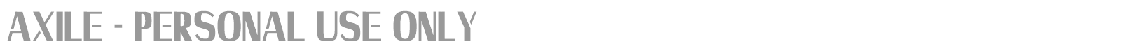 Axile font preview